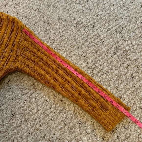 *3 for $9* Mustard Knit Cardigan - Picture 8 of 11